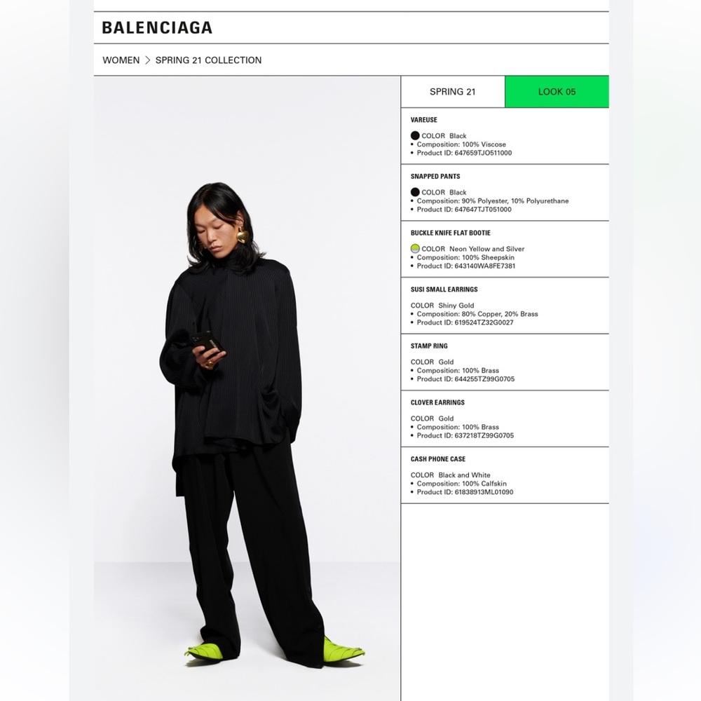 NWT$1190 BALENCIAGA Snapped Trouser FR 42 - Picture 2 of 10